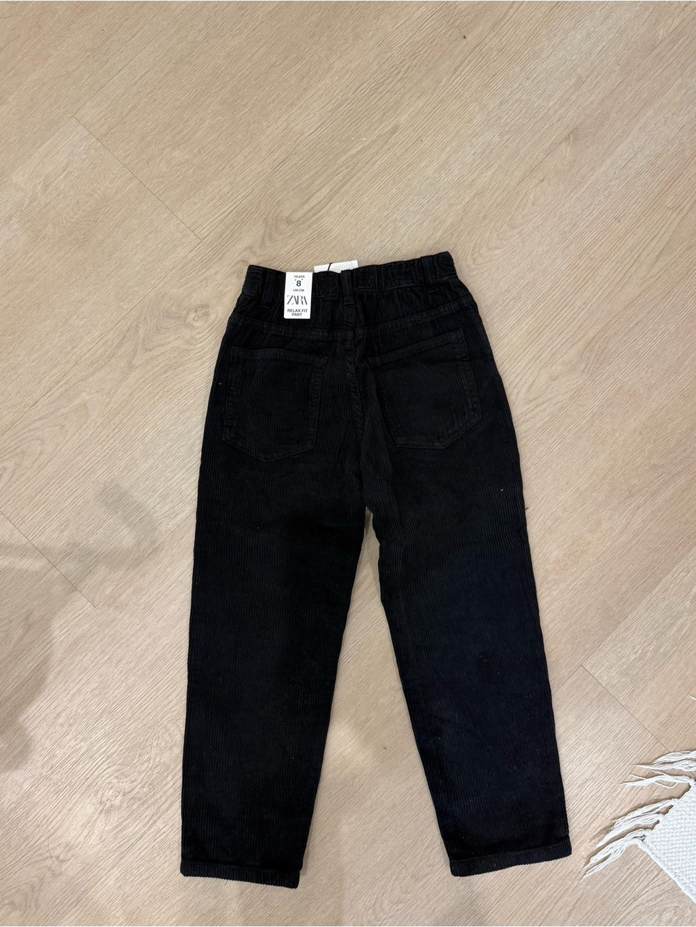 ZARA Kids Black Corduroy Pants - Picture 2 of 3